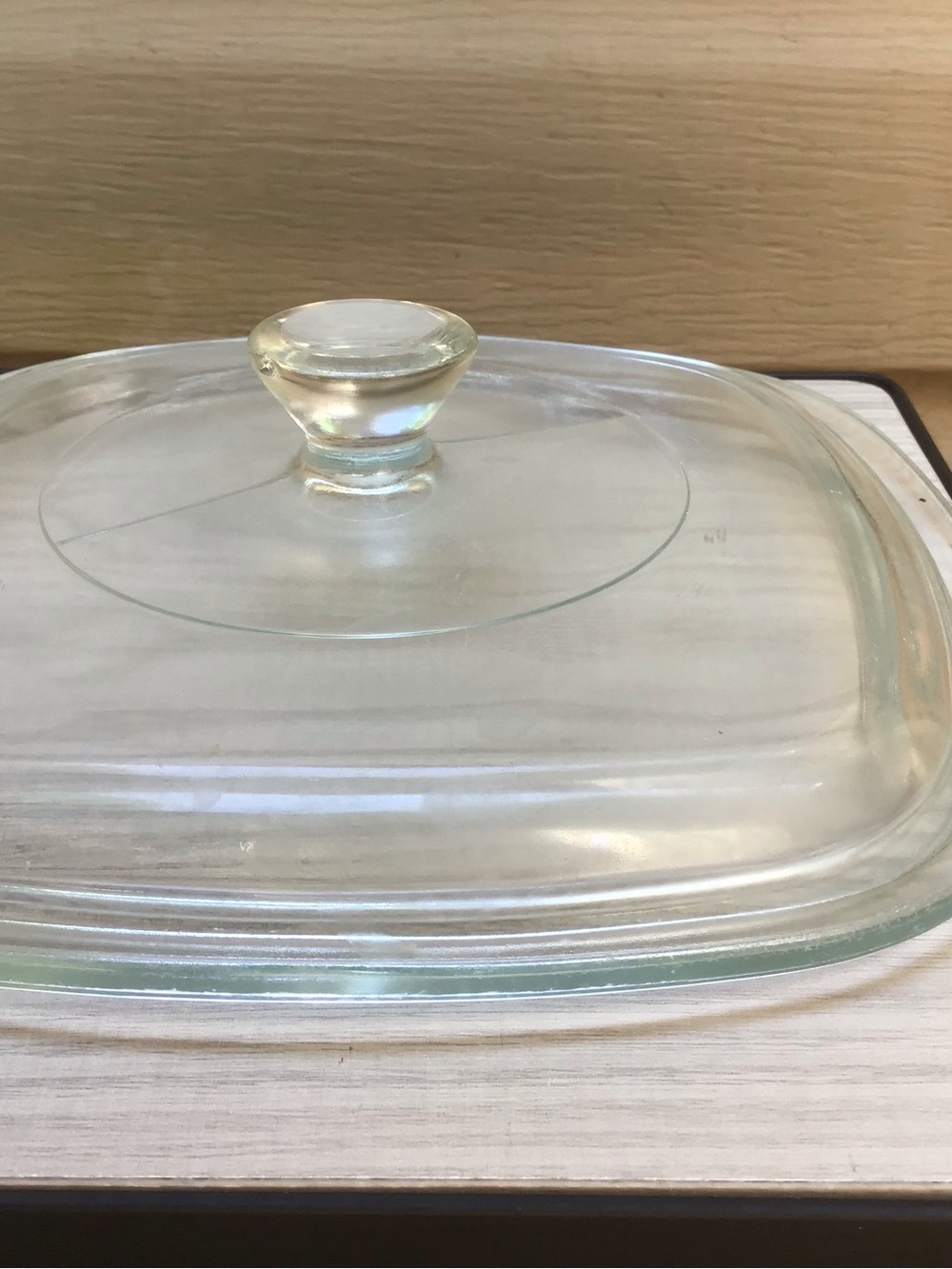 Two Pyrex P-7-C Smaller Square Replacement Casserole Lids - Picture 3 of 6